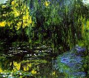 Claude Monet Water Lily Pond and Weeping Willow, USA oil painting artist
